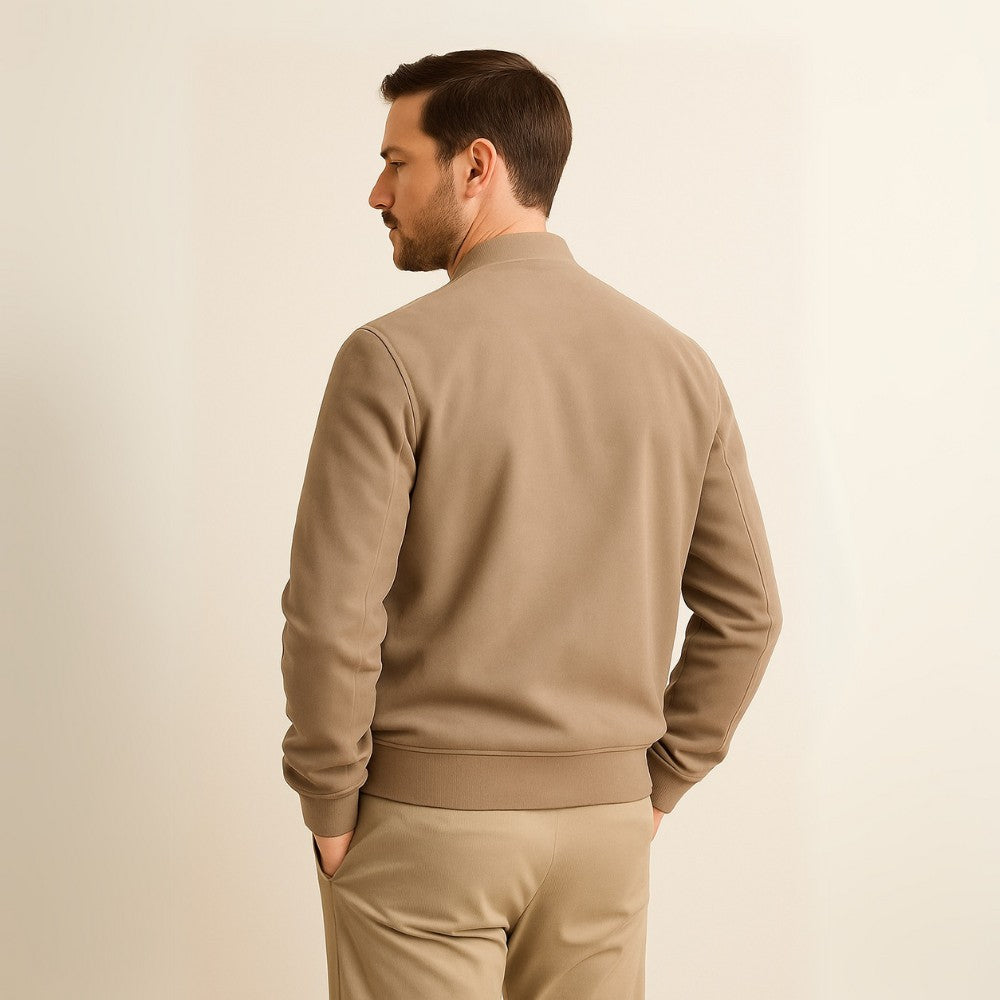 Jaqueta Masculina de Camurça Old Money Renoir