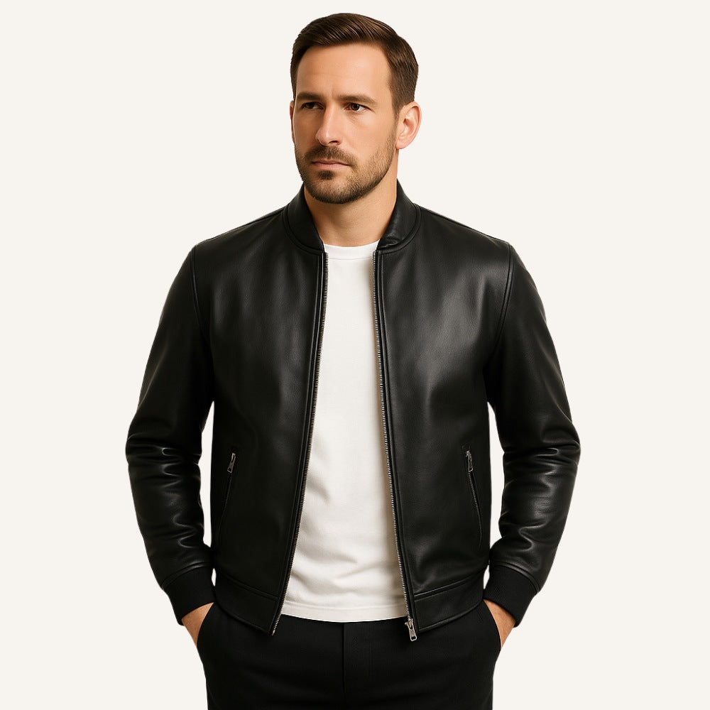 Jaqueta Masculina de Couro Gran Nero