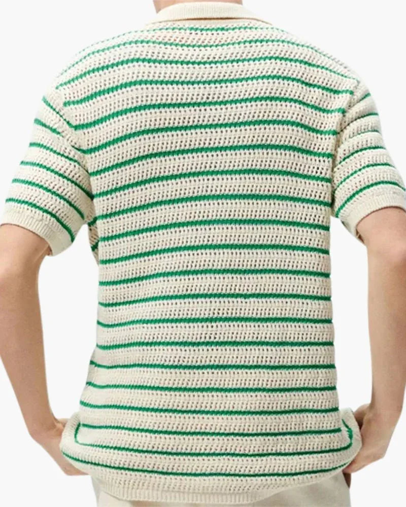 Marbella - Camisa de botões de malha - Honman Oficial