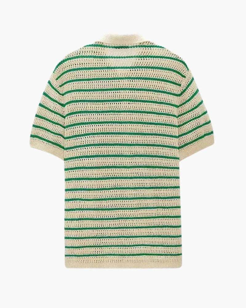 Marbella - Camisa de botões de malha - Honman Oficial