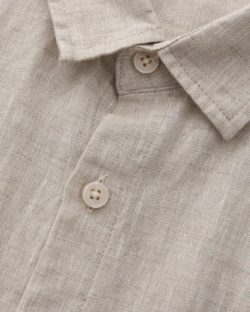 Cabo Verde - Camisa de Linho Manga Curta - Honman Oficial
