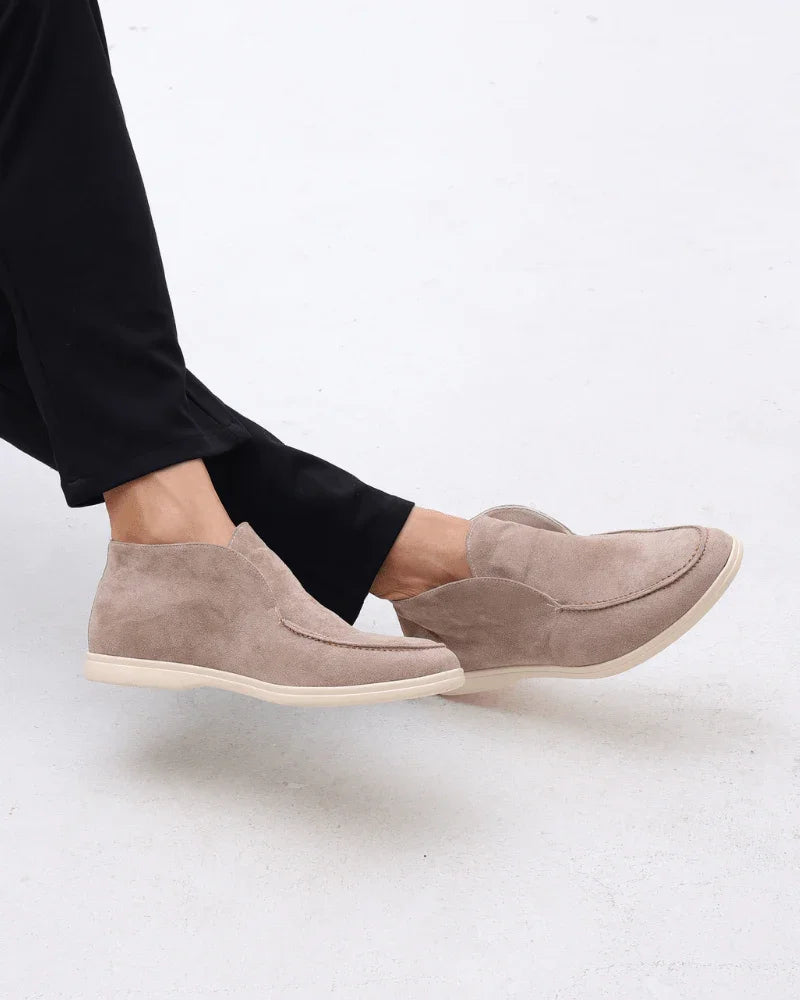 Mocassins de camurça cano médio - Honman Oficial