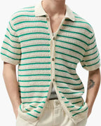 Marbella - Camisa de botões de malha - Honman Oficial