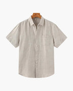 Cabo Verde - Camisa de Linho Manga Curta - Honman Oficial
