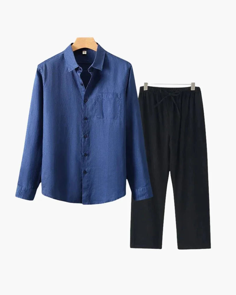 Conjunto de Linho Old Money Manga Longa - Honman Oficial