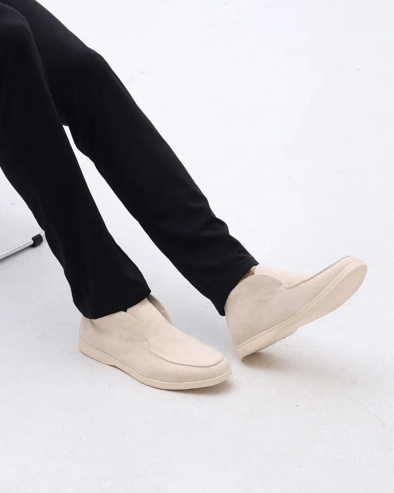 Mocassins de camurça cano médio - Honman Oficial