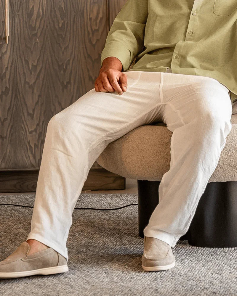 Calça Linho Pantalon Slim Fit - Honman Oficial