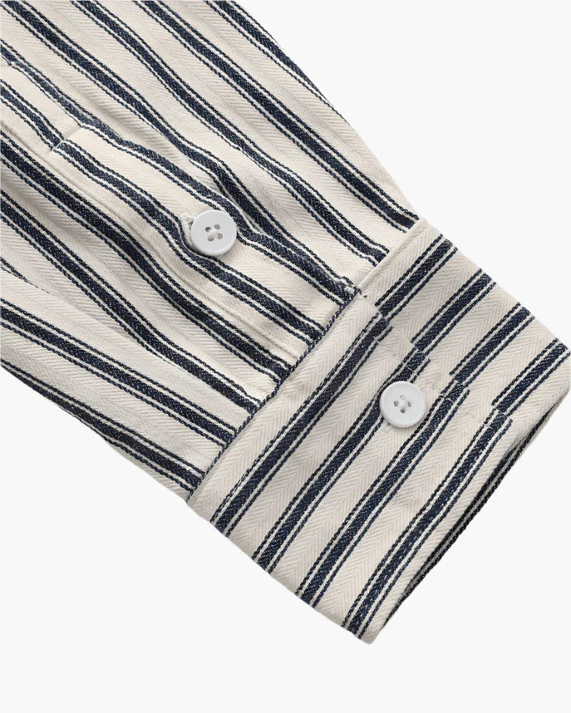 Camisa de manga longa listrada - Honman Oficial