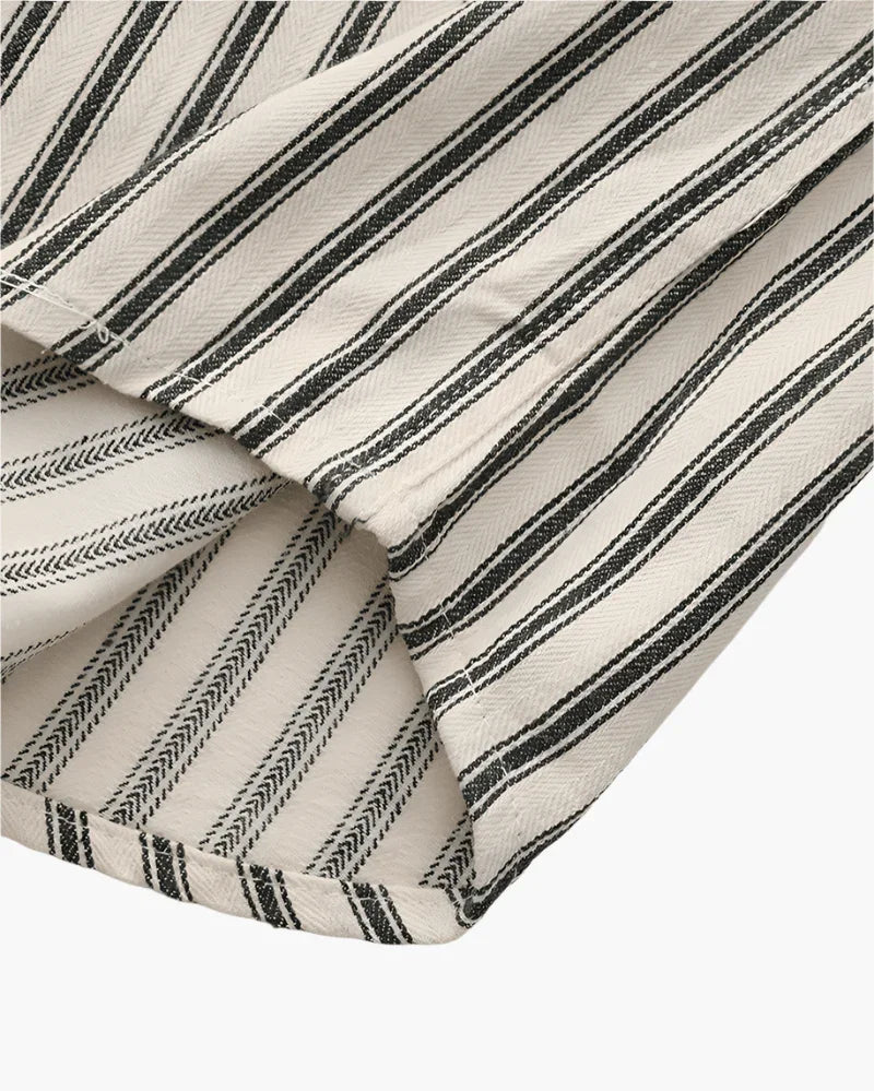 Camisa de manga longa listrada - Honman Oficial