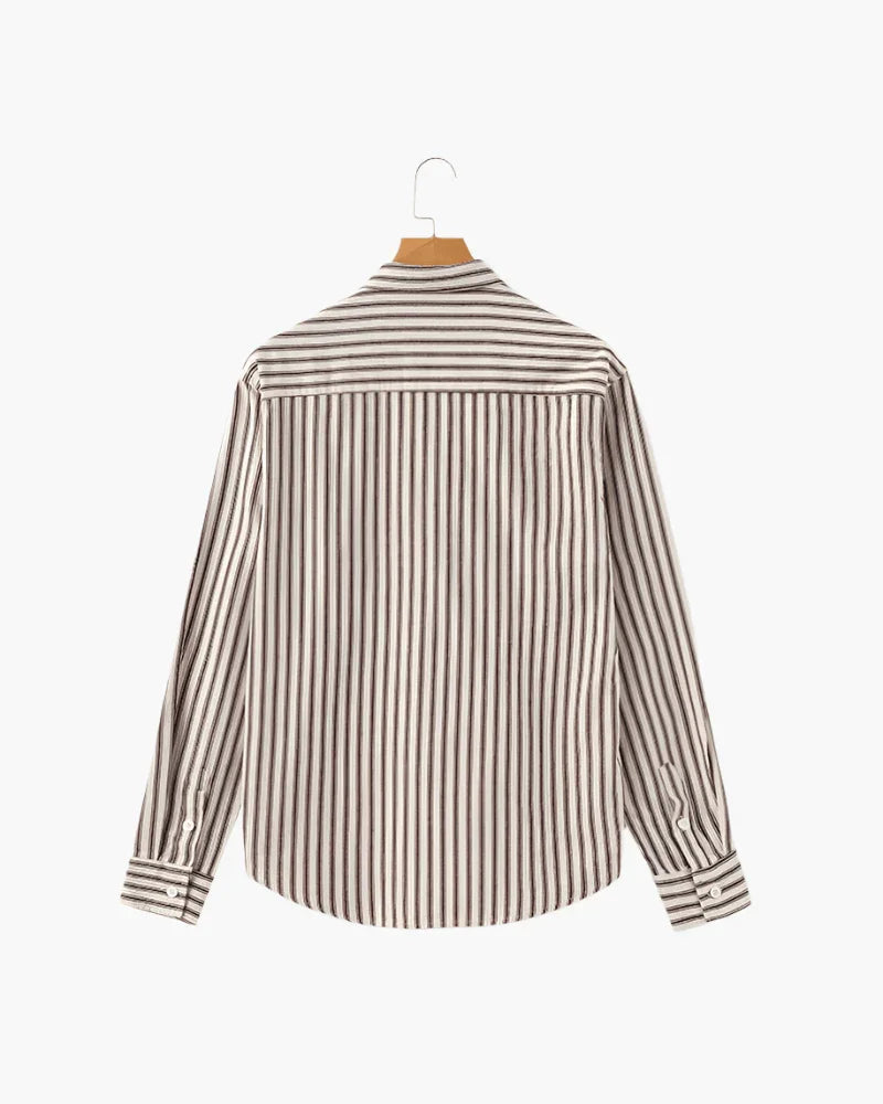Camisa de manga longa listrada - Honman Oficial