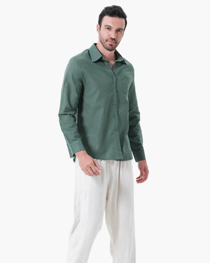 Conjunto de Linho Old Money Manga Longa - Honman Oficial