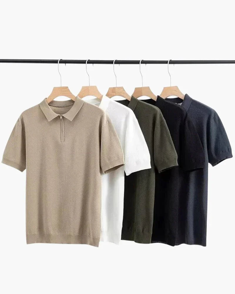 Camisa Polo com Ziper Marbella - Honman Oficial