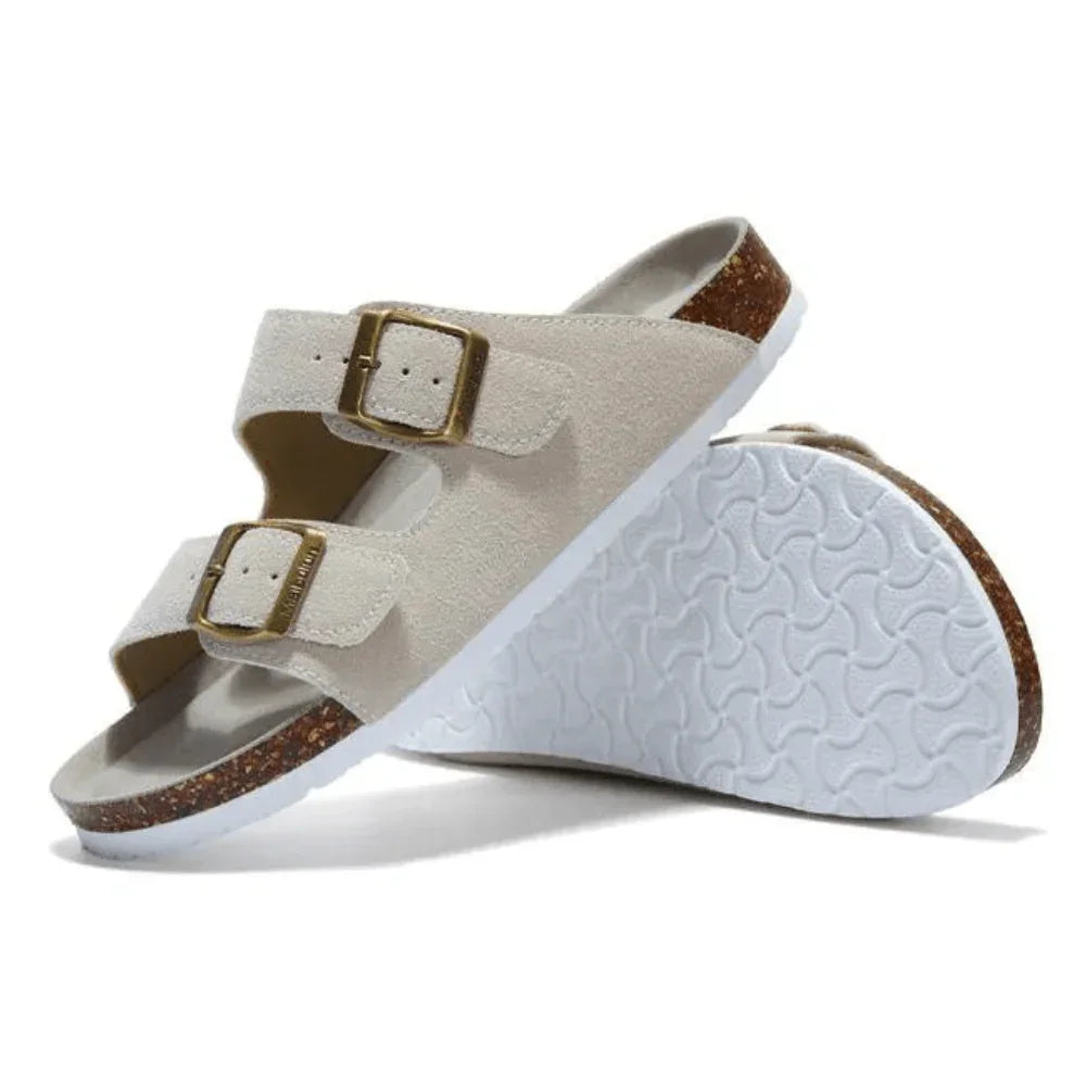 Sandália Maibulun Camurça - Creme