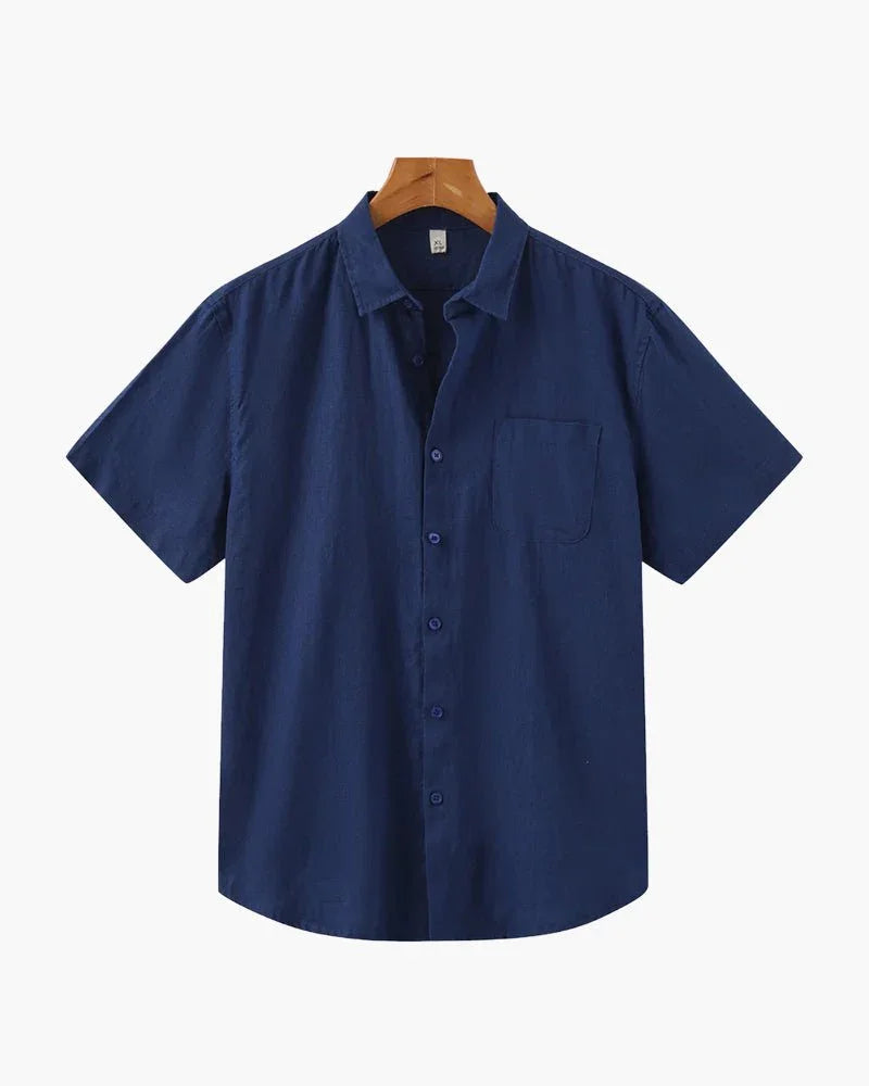 Cabo Verde - Camisa de Linho Manga Curta - Honman Oficial