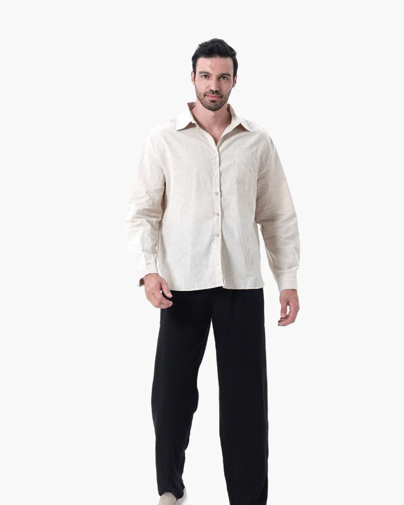 Conjunto de Linho Old Money Manga Longa - Honman Oficial
