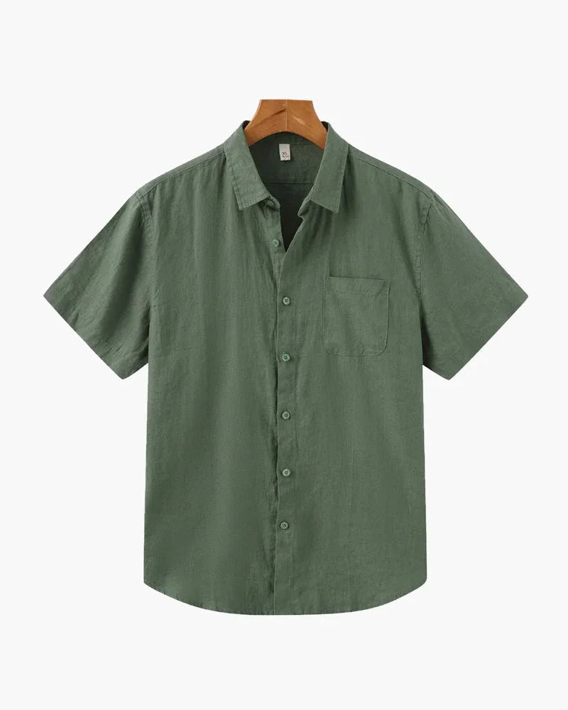 Cabo Verde - Camisa de Linho Manga Curta - Honman Oficial
