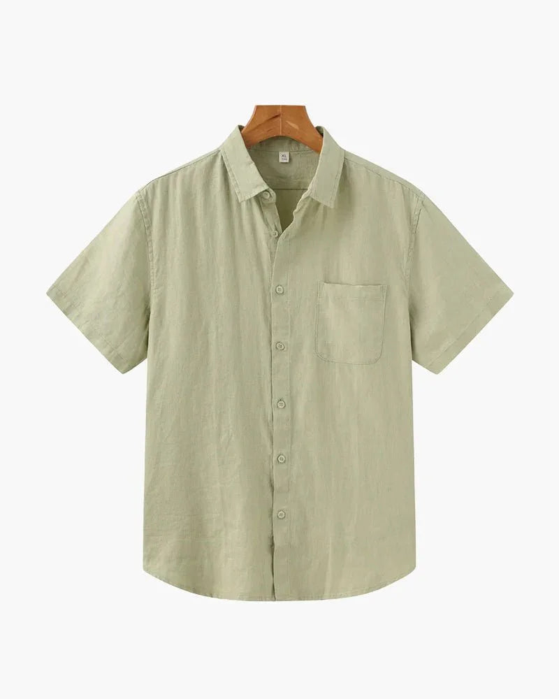 Cabo Verde - Camisa de Linho Manga Curta - Honman Oficial