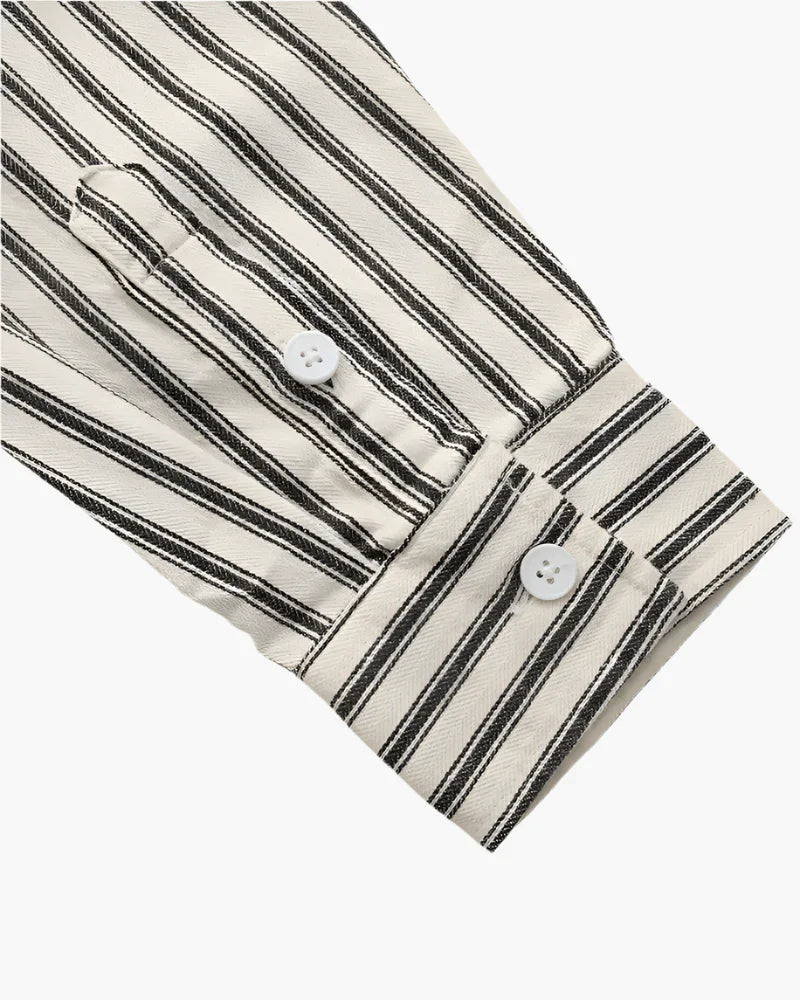 Camisa de manga longa listrada - Honman Oficial
