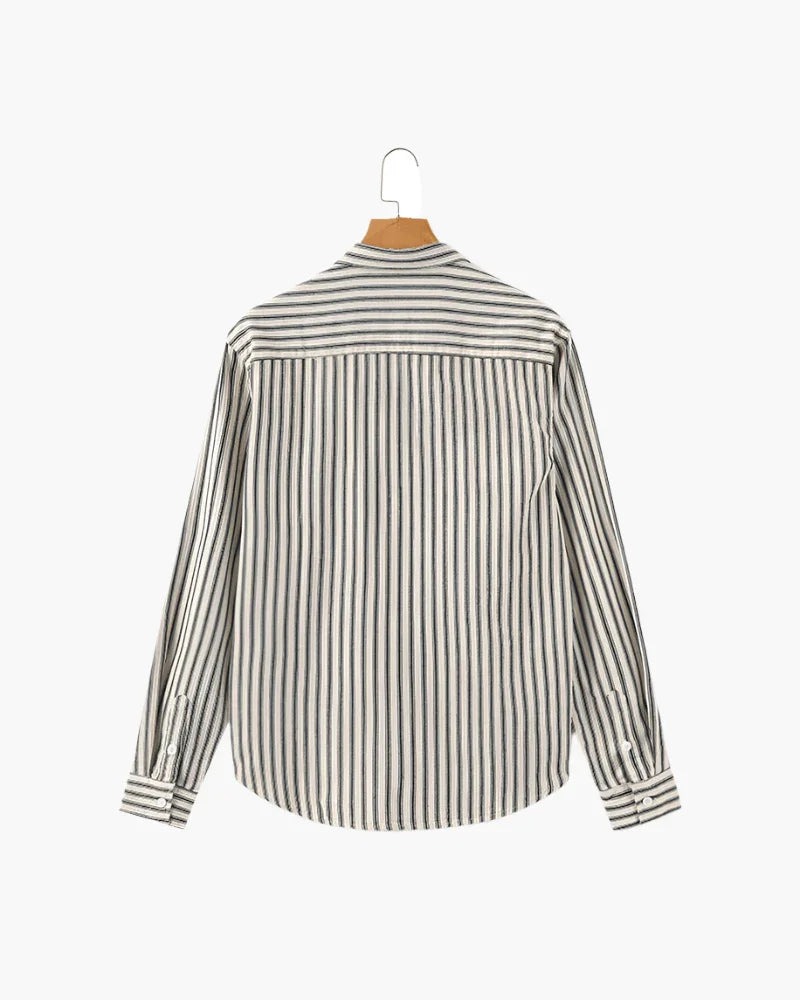 Camisa de manga longa listrada - Honman Oficial