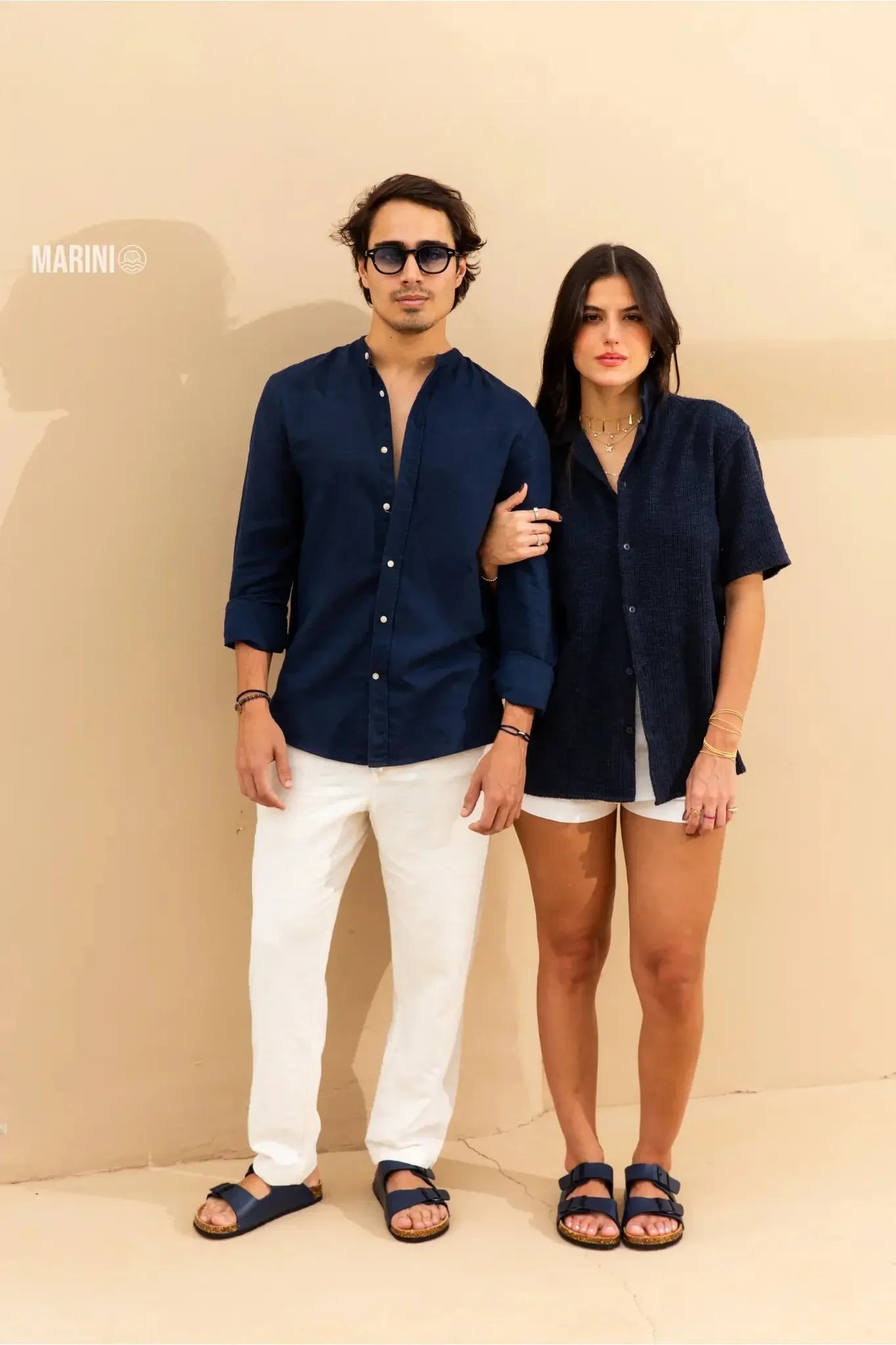 Sandália Birken Couro Azul