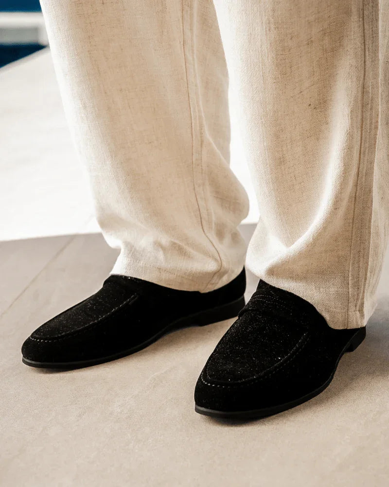 Mocassins de camurça estilo Penny - Honman Oficial